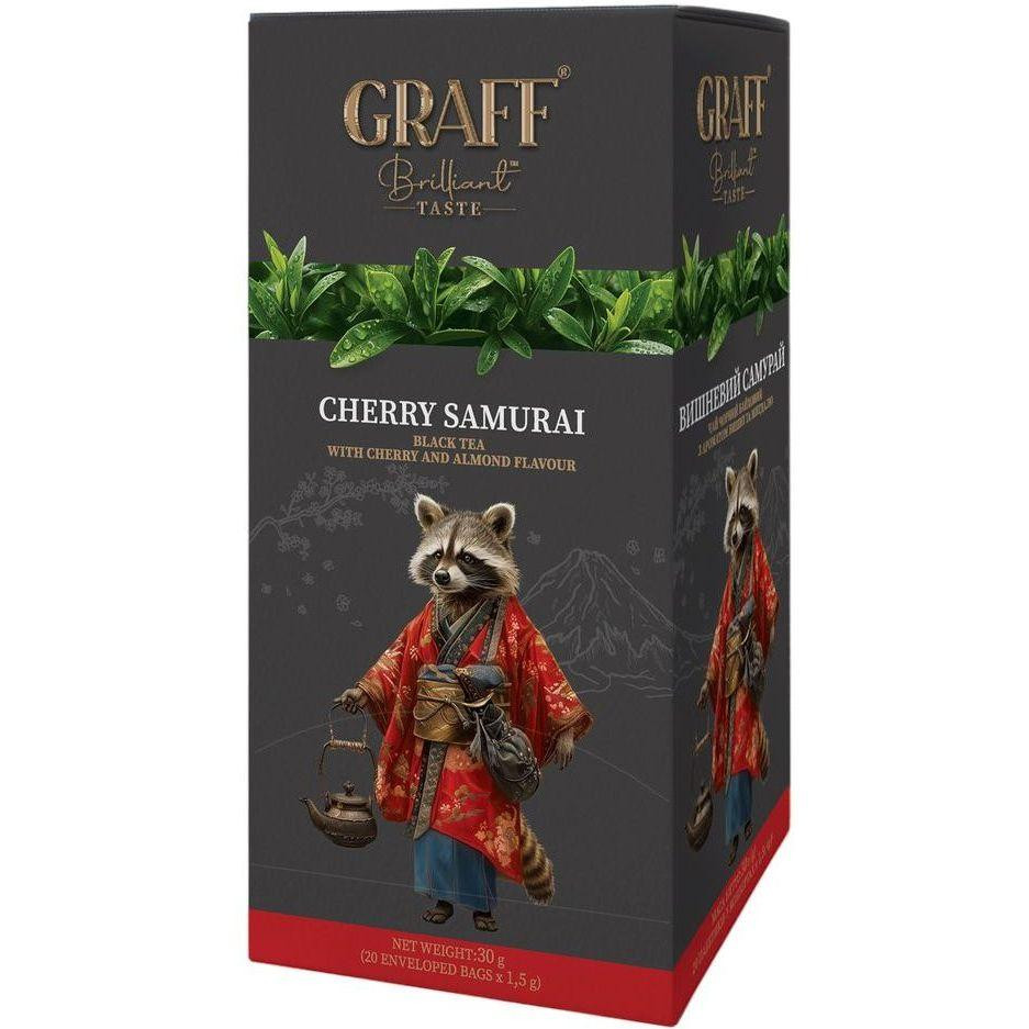 Graff Чай  Cherry Samurai 20х1.5 г (4820279610429) - зображення 1