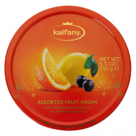   Kalfany Льодяники  Assorted Fruit Candies, 150 г (4002590000633)