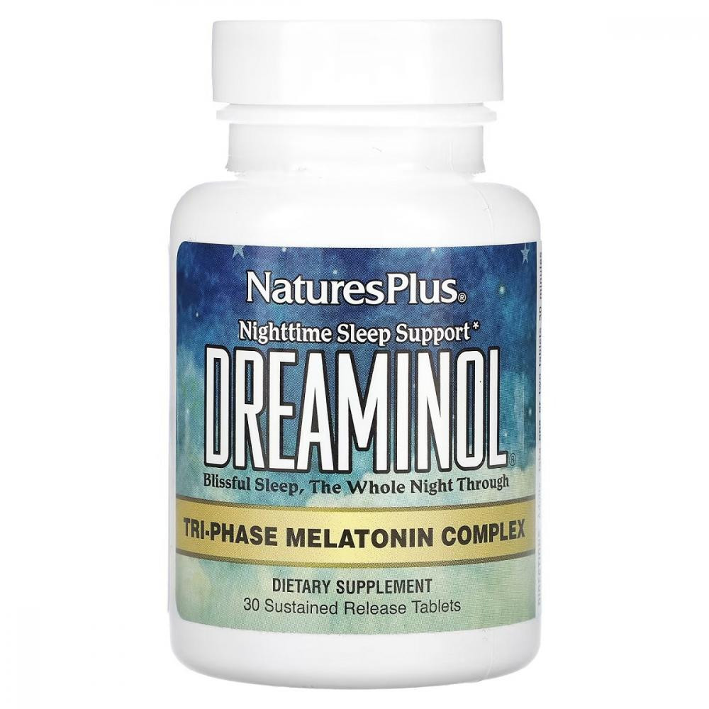 Nature's Plus Комплекс для міцного сну, Dreaminol, , 30 таблеток - зображення 1