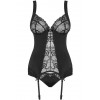 Obsessive Heartina corset (Чорний, L/XL) (80125) - зображення 4