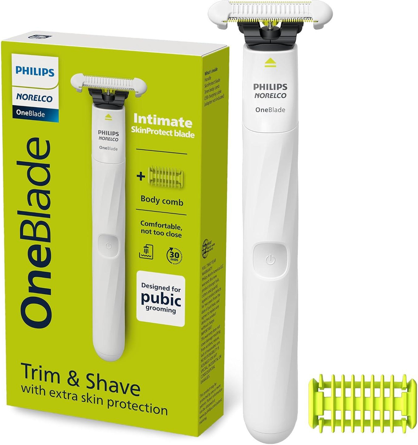 Philips Norelco OneBlade Intimate QP1924/70 - зображення 1