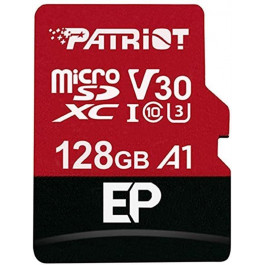   PATRIOT 128 GB microSDXC UHS-I U3 V30 A1 EP + SD adapter PEF128GEP31MCX