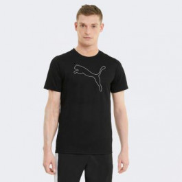   PUMA Чорна чоловіча футболка  PERFORMANCE CAT TEE M 520315/01 XL