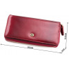 ST Leather Большой лаковый кошелек красного цвета на молнии  (16324) (S7001A Red) - зображення 3