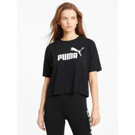   PUMA Футболка  ESS Cropped Logo Tee 58686601 XS Black (4063697260610)