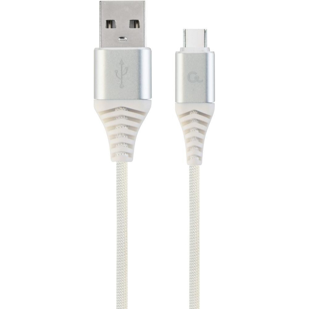 Cablexpert Premium USB2.0 AM/CM White 2m (CC-USB2B-AMCM-2M-BW2) - зображення 1