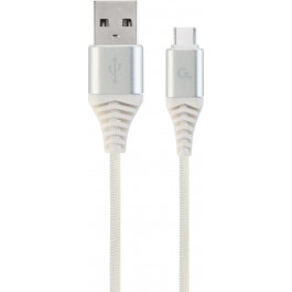   Cablexpert Premium USB2.0 AM/CM White 2m (CC-USB2B-AMCM-2M-BW2)