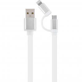   Cablexpert USB2.0 AM/Apple Lightning/Micro-BM Silver 1m (CC-USB2-AM8PMB-1M-SV)