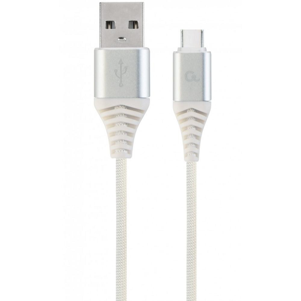 Cablexpert Premium USB2.0 CM/AM White 1m (CC-USB2B-AMCM-1M-BW2) - зображення 1