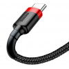 Baseus Cafule Cable USB For Type-C 2m Red/Black (CATKLF-C91) - зображення 3