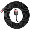 Baseus Cafule Cable USB For Type-C 2m Red/Black (CATKLF-C91) - зображення 4