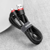 Baseus Cafule Cable USB For Type-C 2m Red/Black (CATKLF-C91) - зображення 5