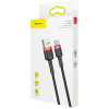 Baseus Cafule Cable USB For Type-C 2m Red/Black (CATKLF-C91) - зображення 6