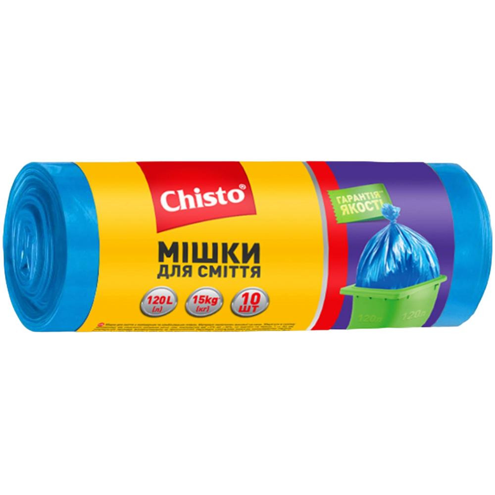 Chisto Пакеты для мусора Крепкие 120 л 10 шт (4823098407812) - зображення 1