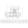 ITAL Кран кульовий з напівзгоном  PN40 3/4", прямий, нікель (IB110224) - зображення 4