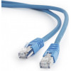 Cablexpert S/FTP Cat.6A 0.25m Blue (PP6A-LSZHCU-B-0.25M) - зображення 1