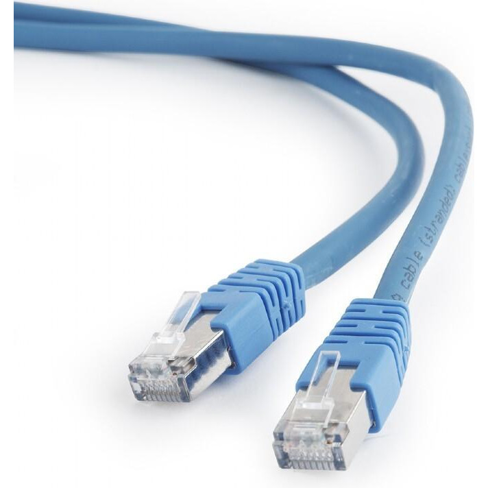 Cablexpert S/FTP Cat.6A 0.25m Blue (PP6A-LSZHCU-B-0.25M) - зображення 1