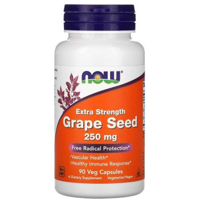 Now Экстракт виноградных косточек (Grape Seed), , 250 мг, 90 кап., (NOW-03274) - зображення 1