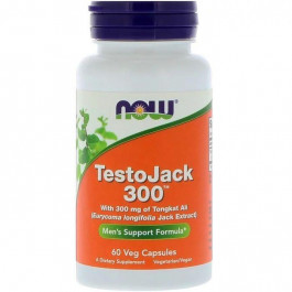   Now Foods TESTOJACK 300 60 VCAPS Тестостероновый комплекс (-02202)