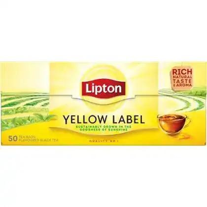 Lipton Чай чорний  Yellow Label, 50 пакетиків (37915) (8711200461646) - зображення 1