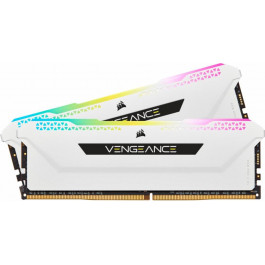   Corsair 16 GB (2x8GB) DDR4 3600 MHz Vengeance RGB Pro White (CMW16GX4M2D3600C18W)