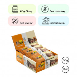   FitWin Protein Bar 12x60 g / Caramel & Peanuts