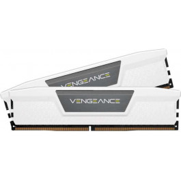   Corsair 32 GB (2x16GB) DDR5 5200 MHz Vengeance White (CMK32GX5M2B5200C40W)