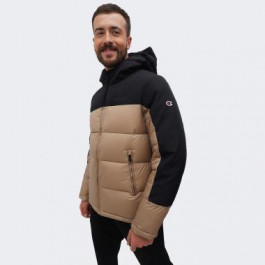 Champion Бежева чоловіча куртка  hooded jacket cha219190-SVK/NBK