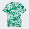 PUMA Бірюзова чоловіча футболка  ESS+ PALM RESORT AOP Tee 683001/86 - зображення 4