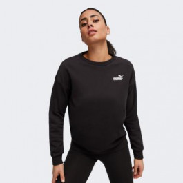   PUMA Чорна жіноча кофта  ESS+ Relaxed Small Logo Crew TR 678742/01