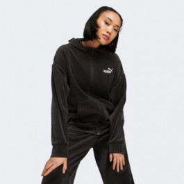 PUMA Жіноча  ESS Elevated Velour FZ Hoodie 67599001 S Black (4099683774151)