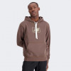 New Balance Коричнева чоловіча кофта  Essentials Brushed Back Hoodie nblMT33520DUO - зображення 4