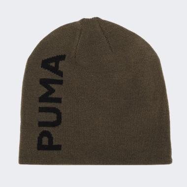 PUMA Оливкова шапка  Ess Classic Cuffless Beanie 023433/13 - зображення 1