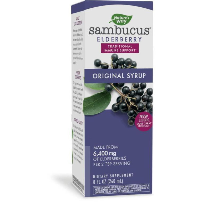 Nature's Way Sambucus Elderberry Original Syrup 240 ml - зображення 1