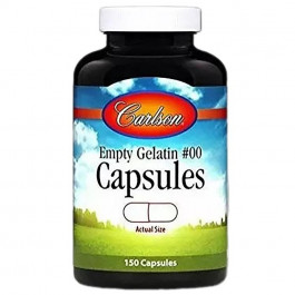   Carlson Labs Empty Gelatin Capsules # 00 великі 150 шт.