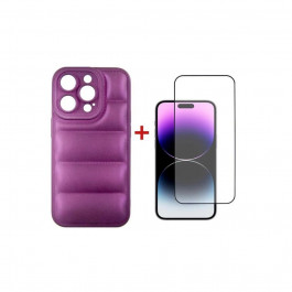   DENGOS Чохол + скло для iPhone 14 Pro  Purple (DG-KM-80)