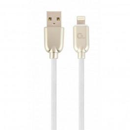   Cablexpert Premium Rubber Apple Lightning White 2m (CC-USB2R-AMLM-2M-W)