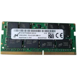   Micron 16 GB SO-DIMM DDR4 2133 MHz (MTA16ATF2G64HZ-2G1A1)