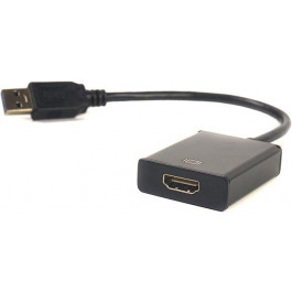   PowerPlant USB - HDMI Black (CA910373)