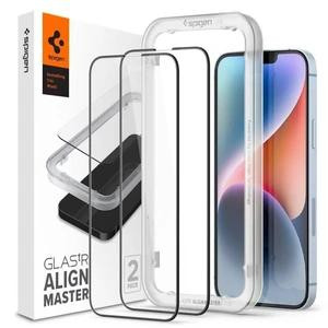 Spigen tR Align Master FC iPhone 13 Pro Max 2 Pack Black (AGL03377) - зображення 1