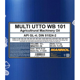   Mannol UTTO WB 101 10л