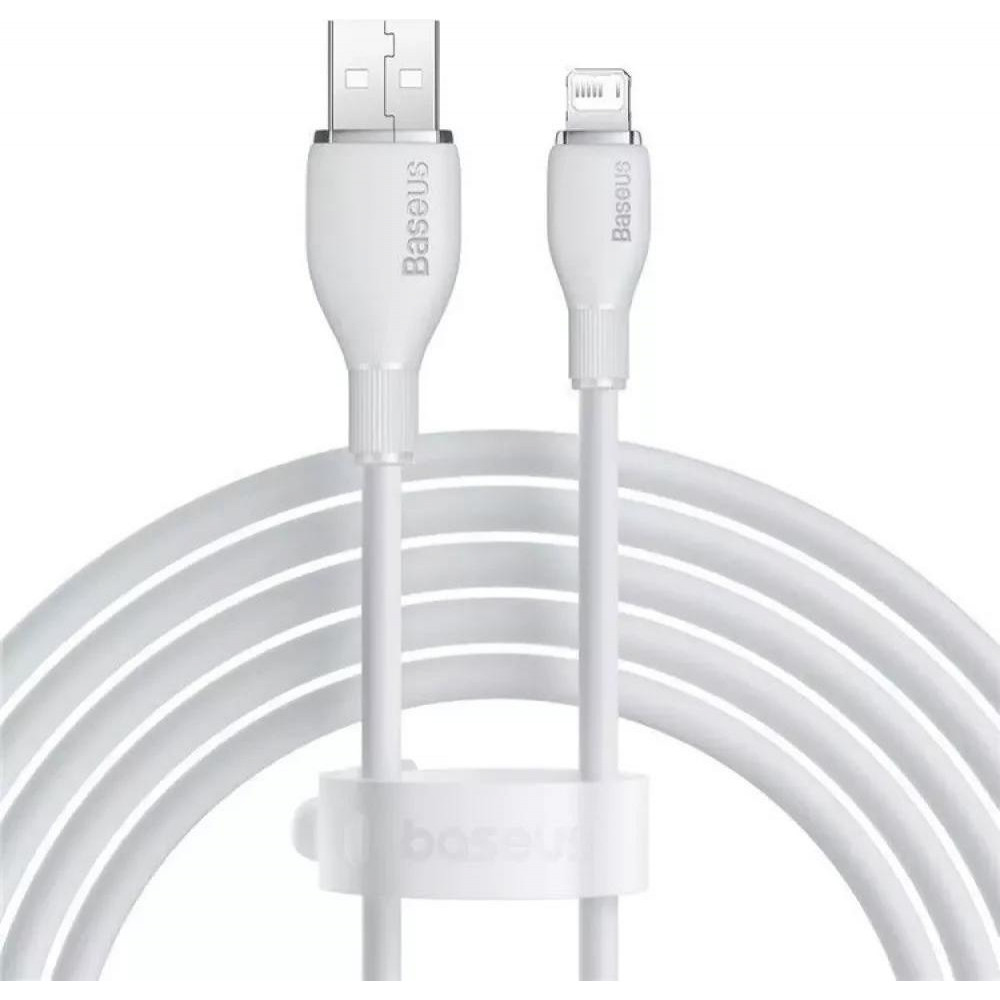 Baseus USB-C to Lightning Pudding Series Fast Charging Cable 20W 2m White (P10355701221-01) - зображення 1