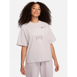   Nike Пудрова жіноча футболка  W NSW TEE CLASSICS BOXY FQ6600-019