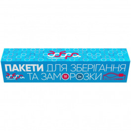   Добра Господарочка Упаковка пакетів для зберігання та заморозки  застібка слайдер 2 л 2 пачки по 10 шт (4820086523264)