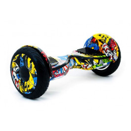   Smart Balance Wheel 10.5 Граффити желтый +Mobile APP +Balance (GS-0131)