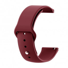   BeCover Силиконовый ремешок для Xiaomi iMi KW66/Mi Watch Color/Haylou LS01 Dark-Red (706349)