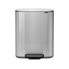 Brabantia Ведро для мусора Bo Pedal Bin 60 л Matt Steel Fingerprint Proof (211324) - зображення 1