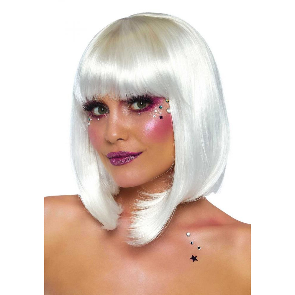 Leg Avenue Pearl short natural bob wig White (SO7937) - зображення 1