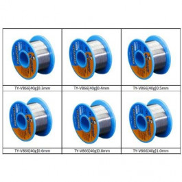   Mechanic TY-V866 (0.8mm) — Припій, Sn 63%, Pb 37%, флюс 1-3%, 0.8 мм, 40 г