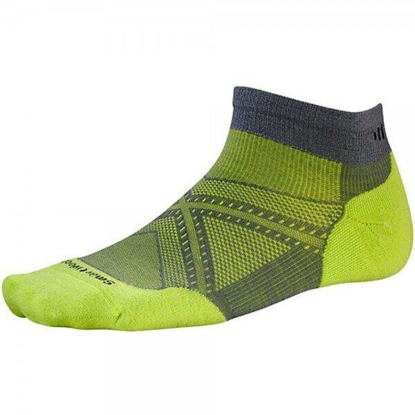 Smartwool Шкарпетки чоловічі  PhD Run Light Elite Low Cut Graphite/ Green, р.M (SW SW243.170-M) - зображення 1